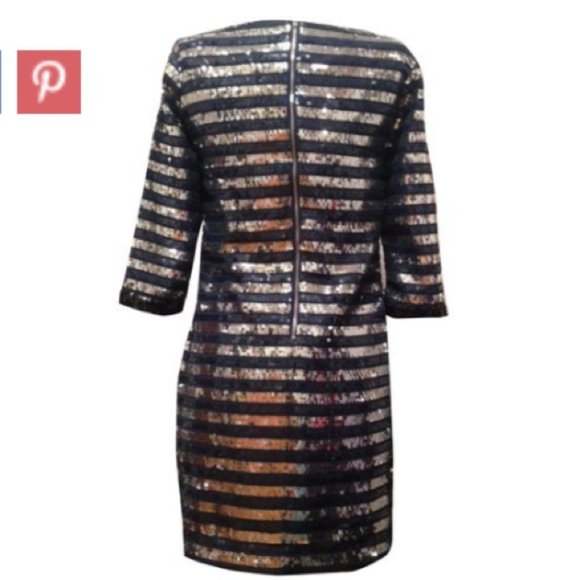 💎CLAUDIE PIERLOT💎HOLIDAY PARTY SEQUIN DRESS💎 - Picture 3 of 8